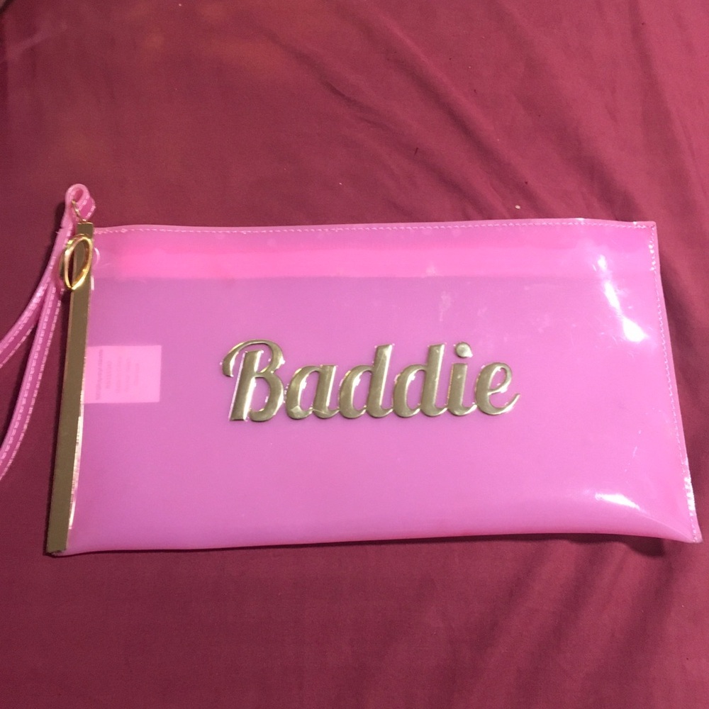 Baddiessssss makeup bag or wallet brand new used 2 for makeup stuff.